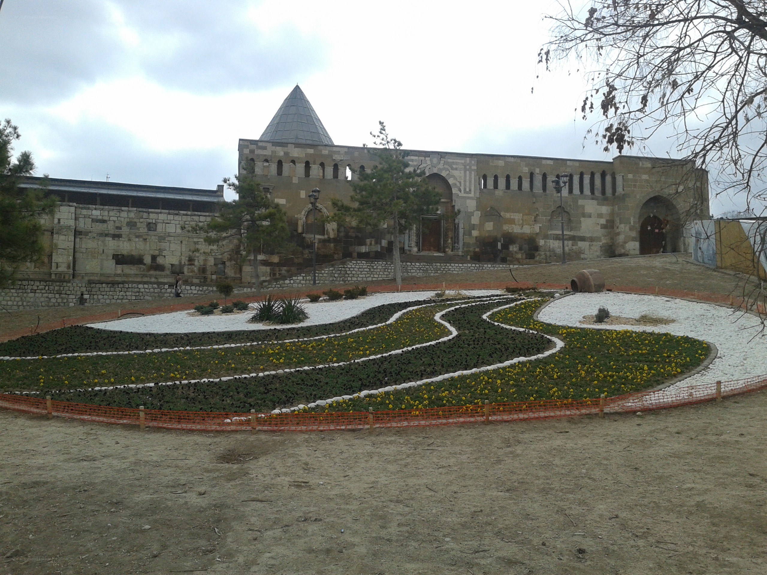 Historic building with garden