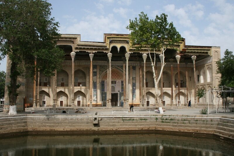 Historic building with pool
