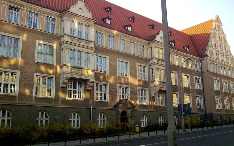 historic building with red roof