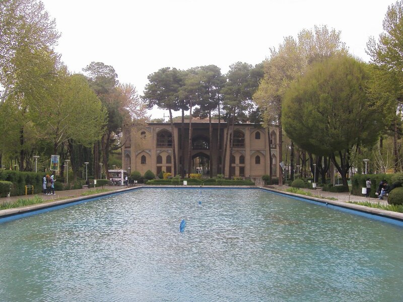 Historic building with reflecting pool