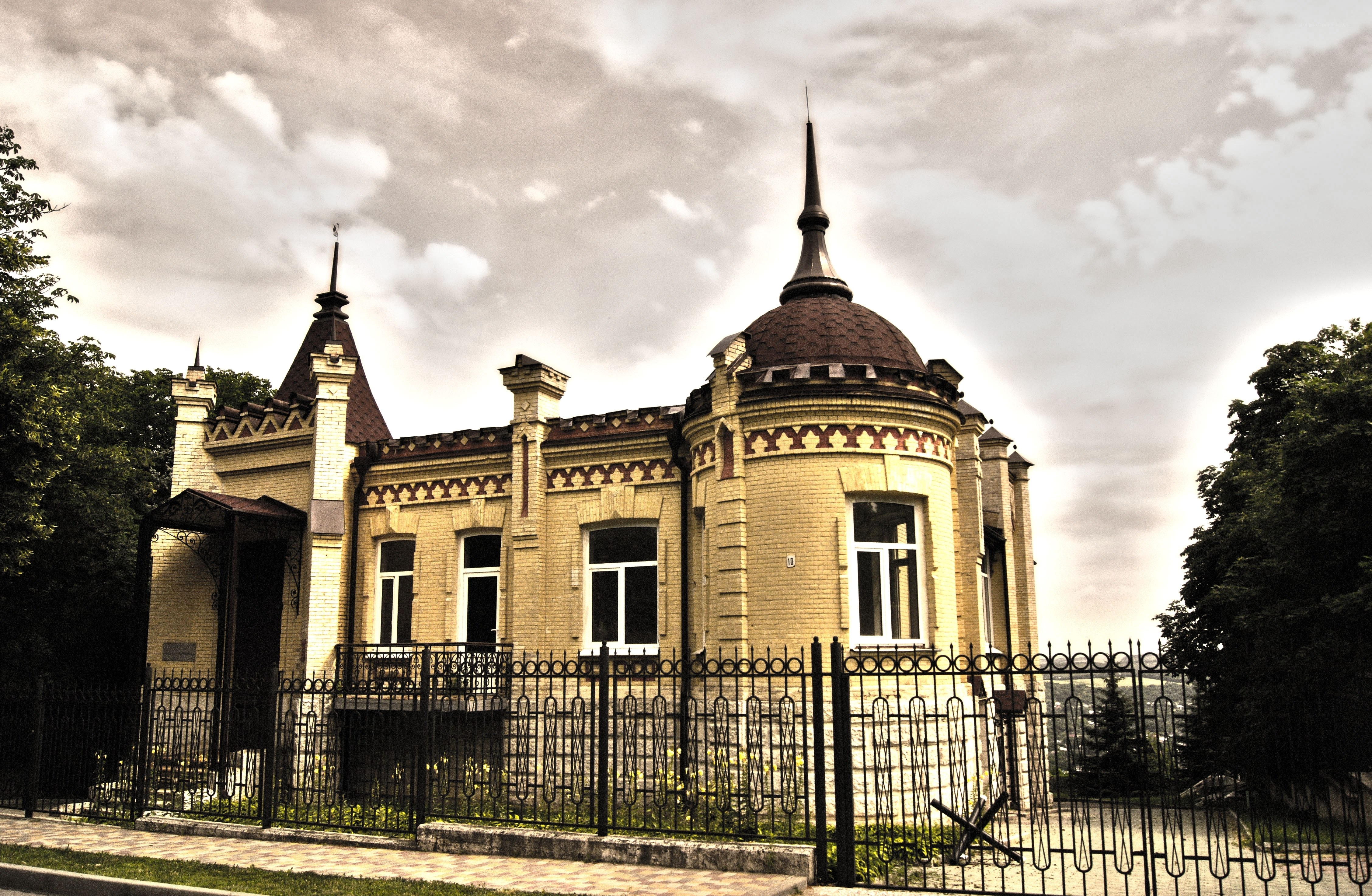 historic building with spires