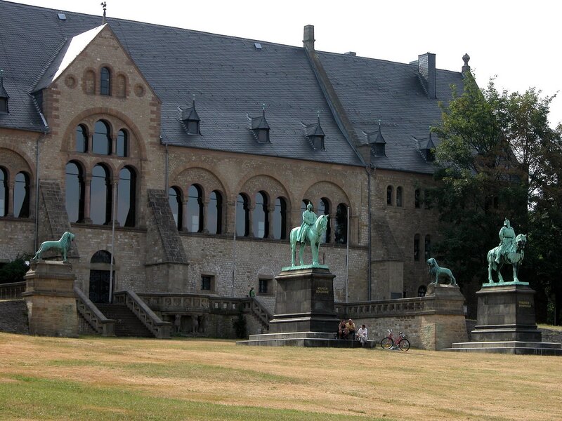 Historic building with statues
