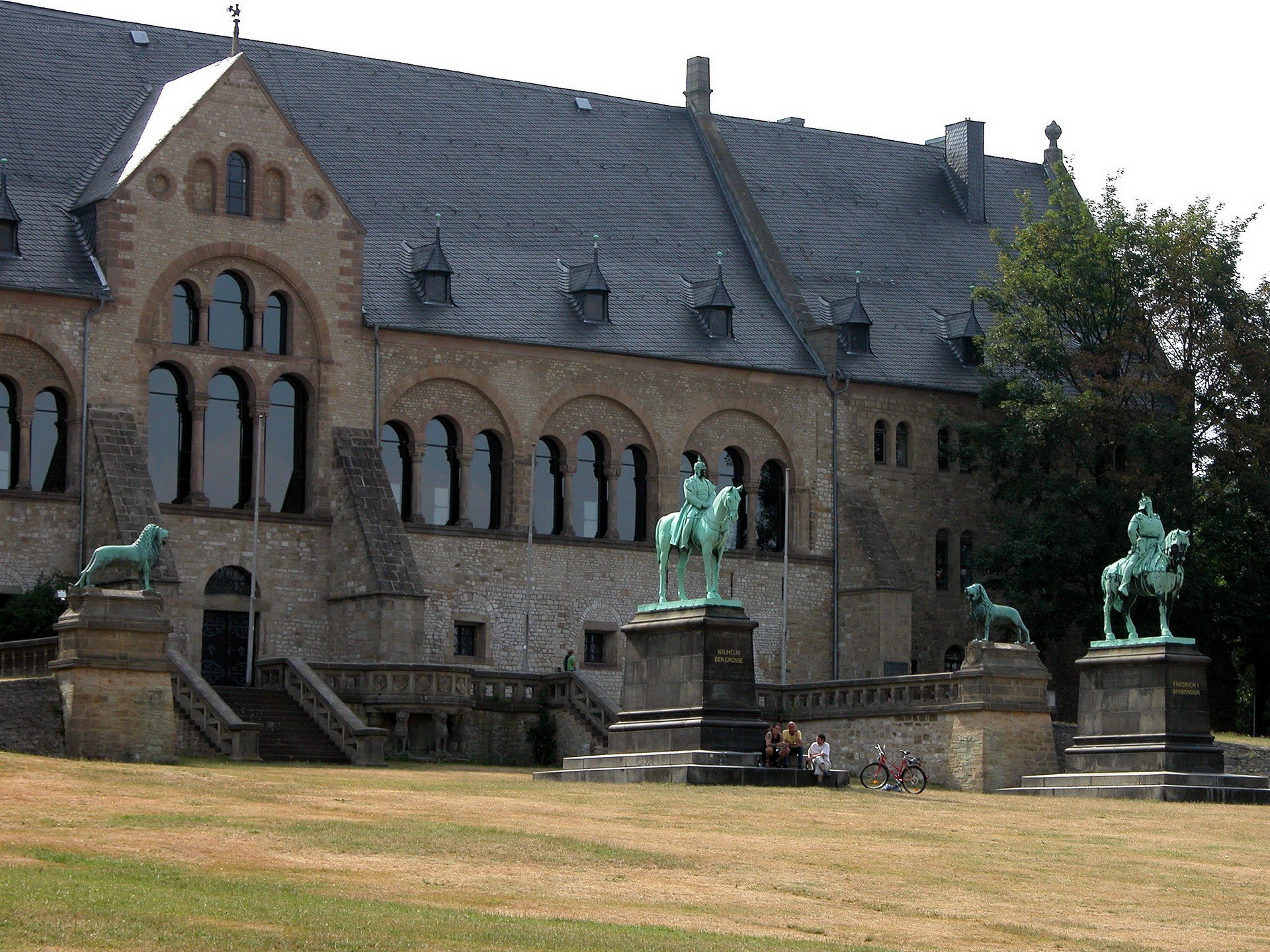 Historic building with statues