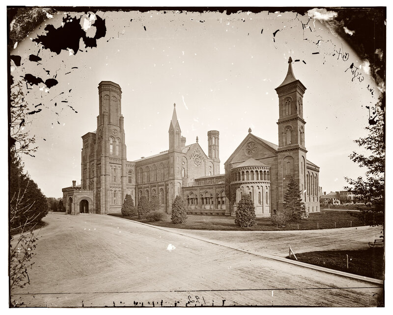 Historic building with towers