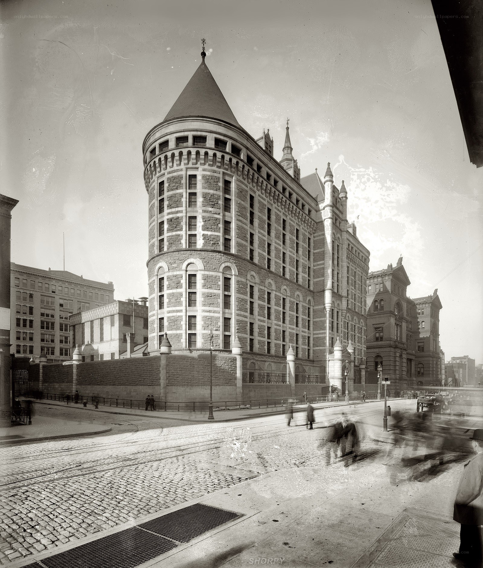 Historic building with turret
