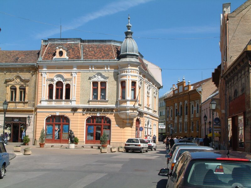 historic buildings in a city street