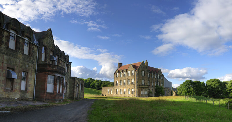 historic buildings in a rural setting