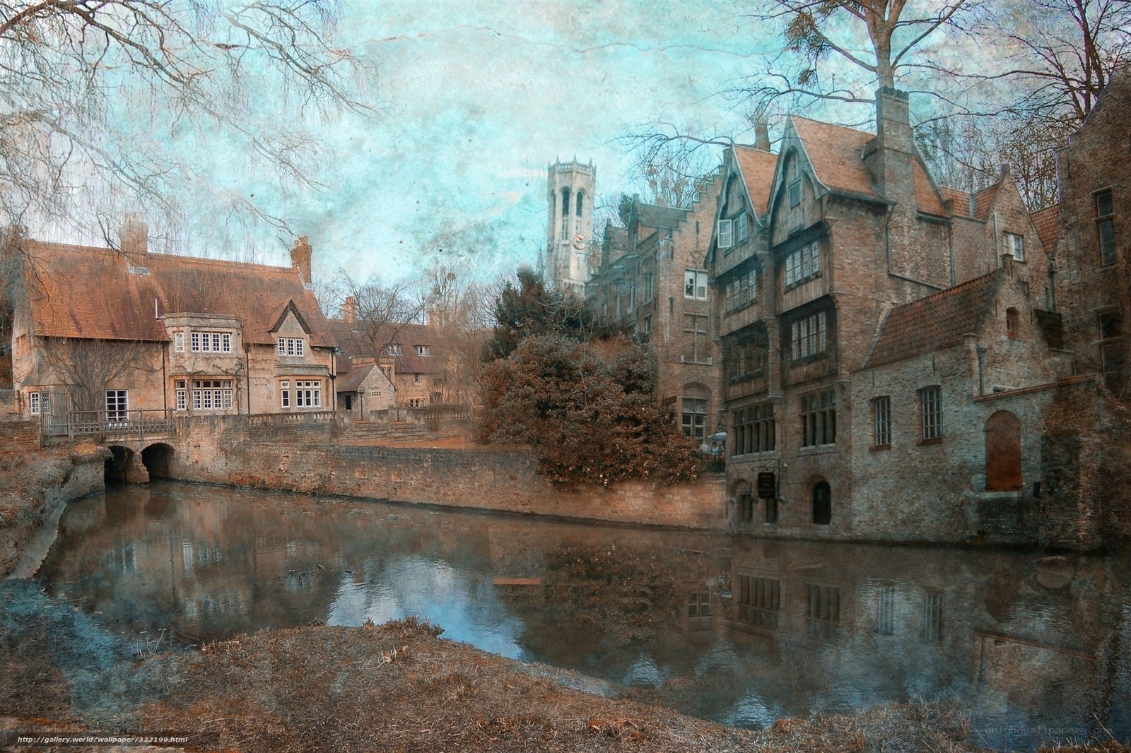 historic canal in bruges