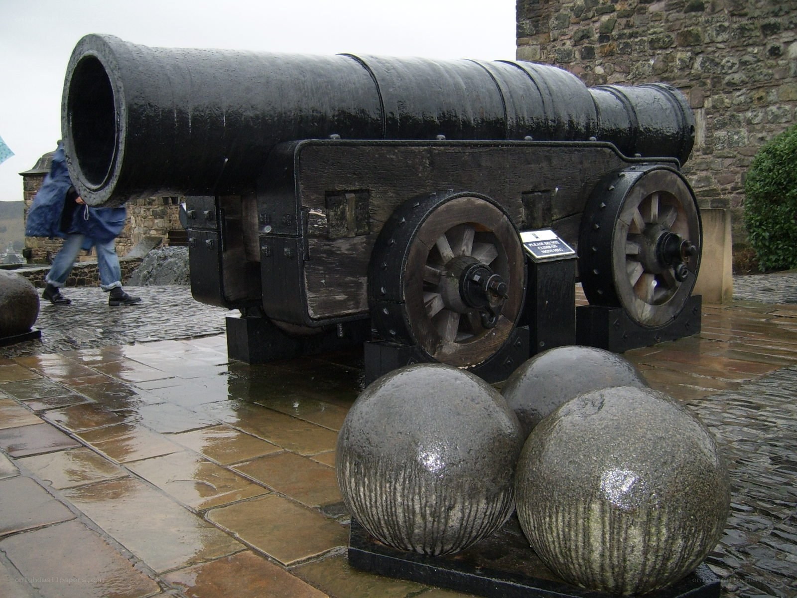 Historic cannon on display
