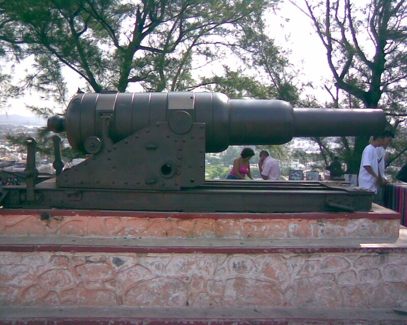 Historic cannon on display