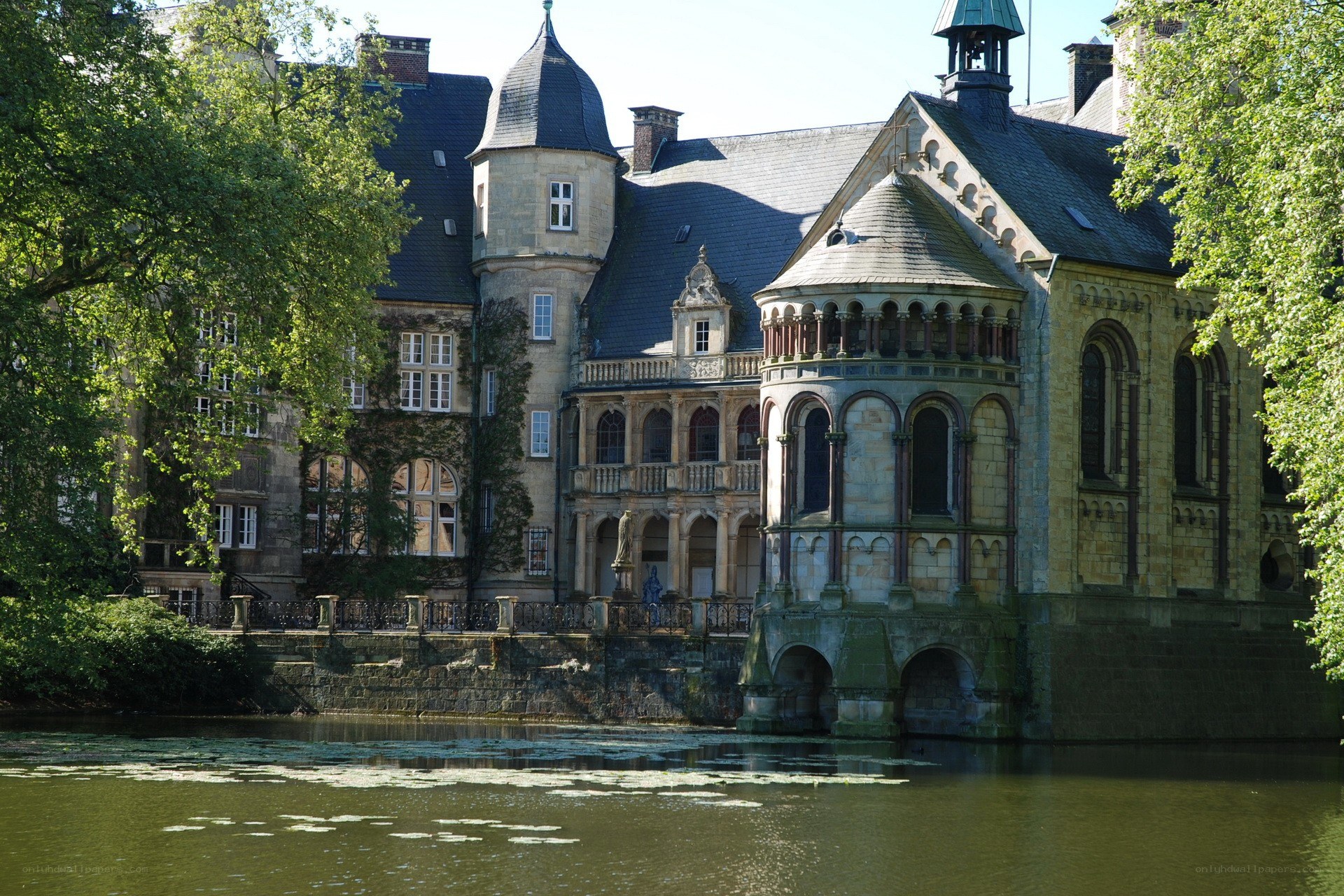 historic castle by the water