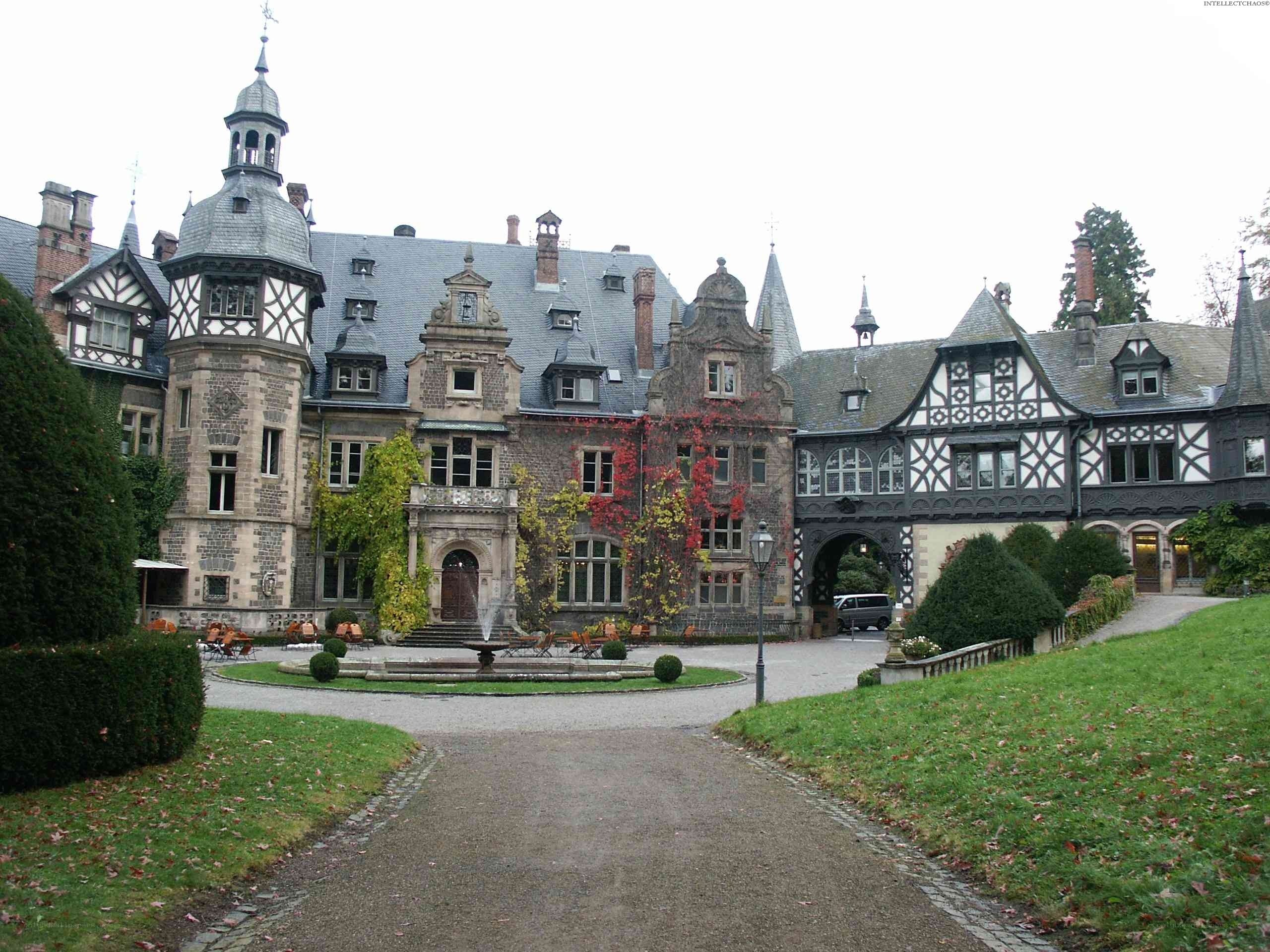 historic castle courtyard