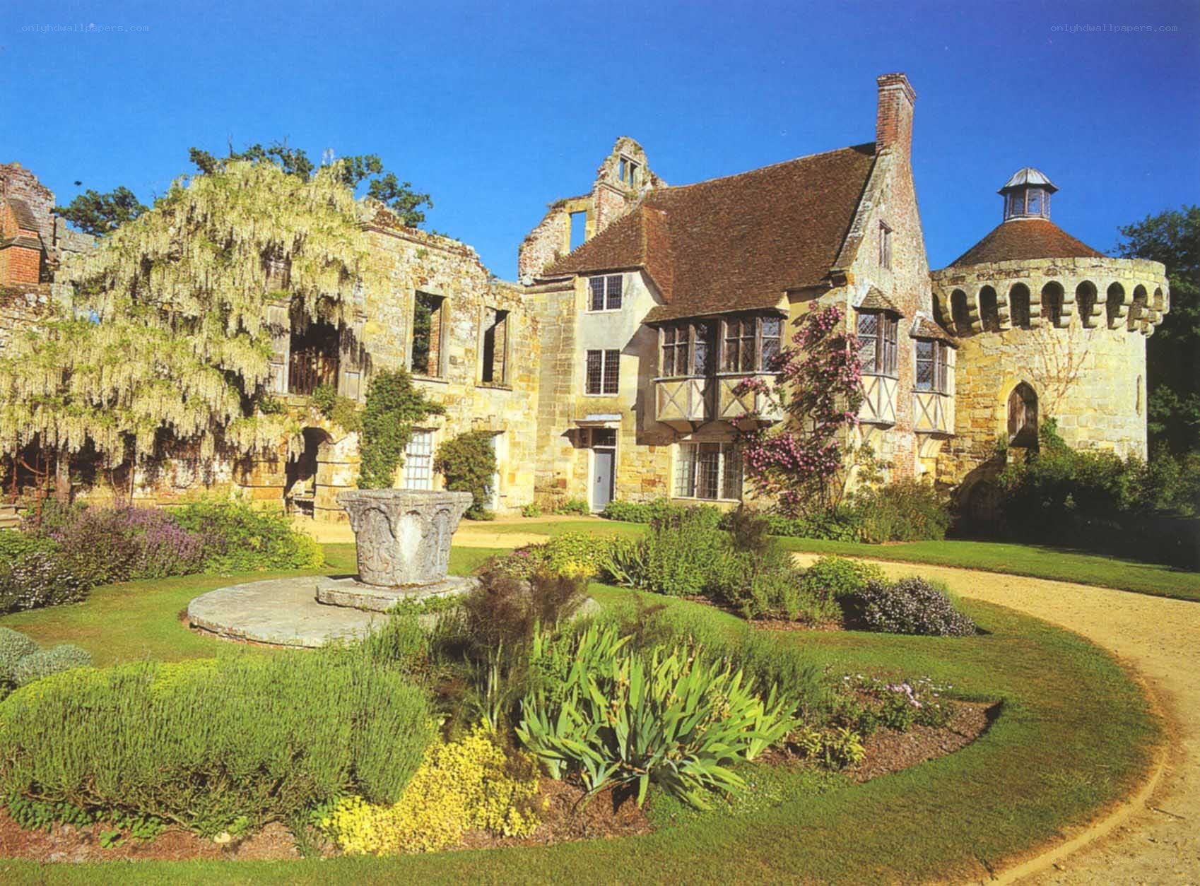 Historic castle with gardens