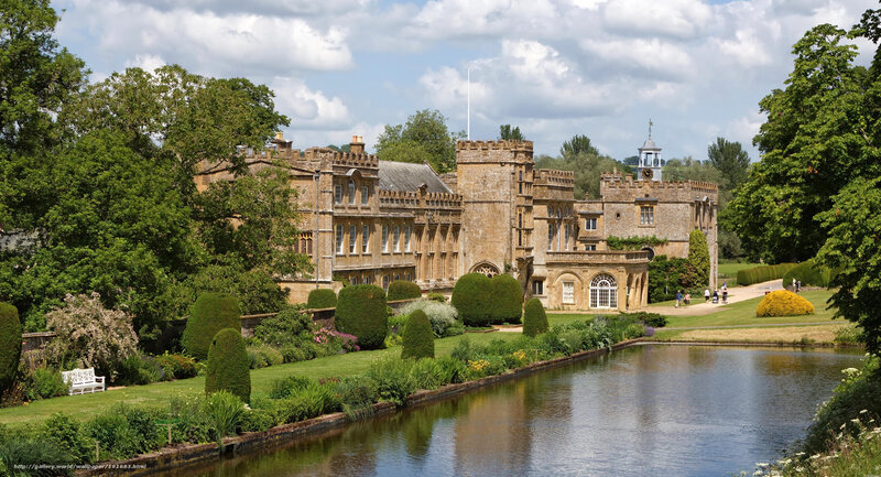 historic castle with gardens
