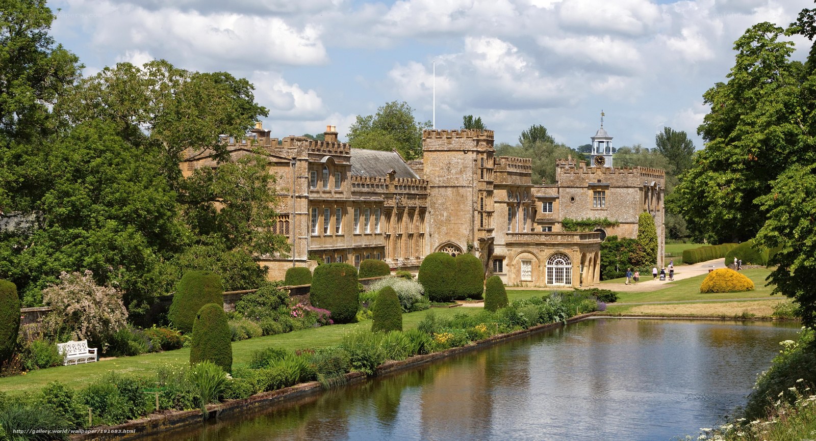 historic castle with gardens