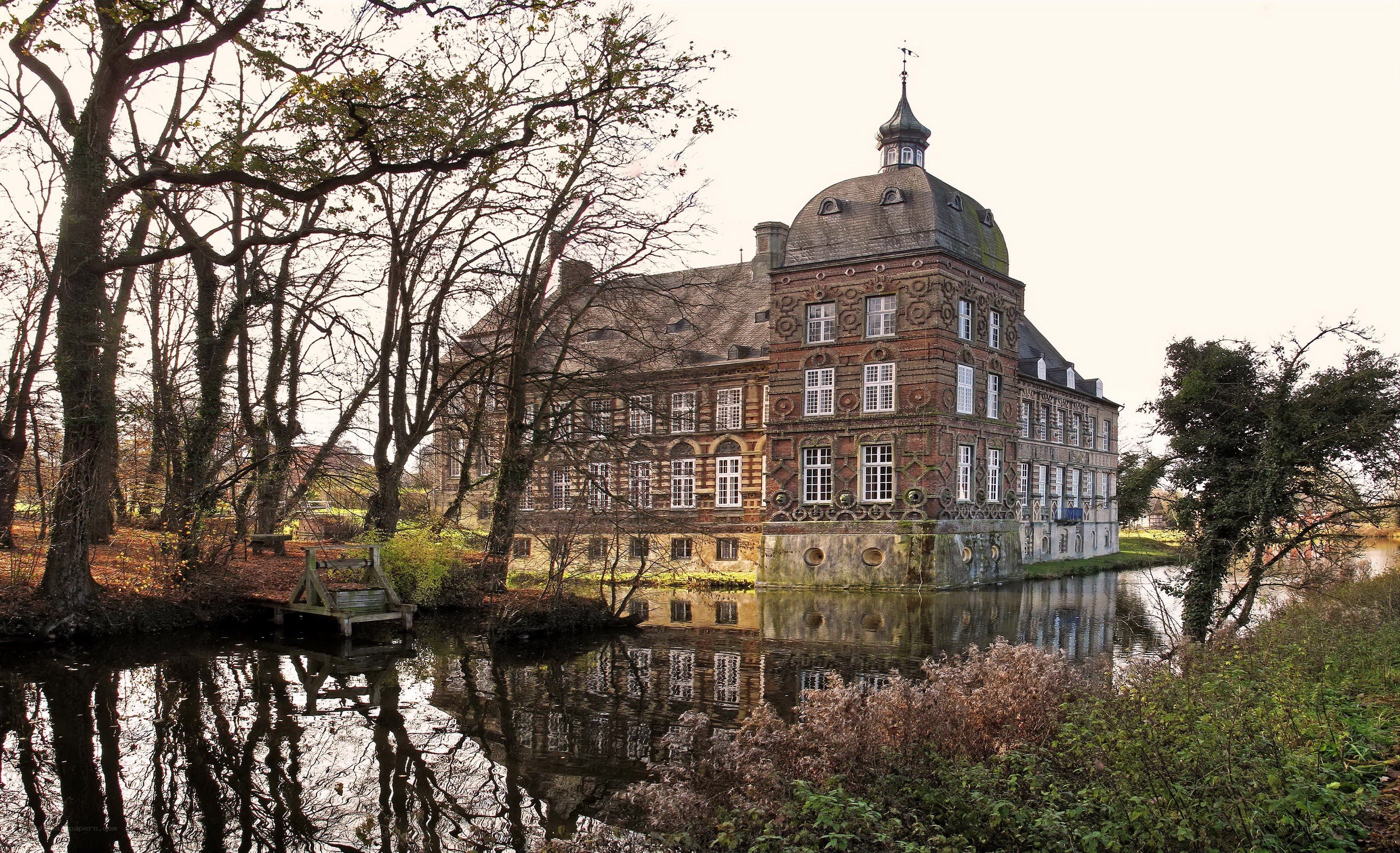 Historic castle with moat