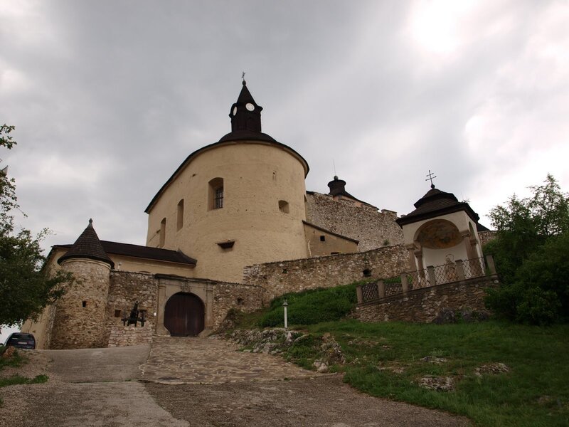 historic castle with round tower