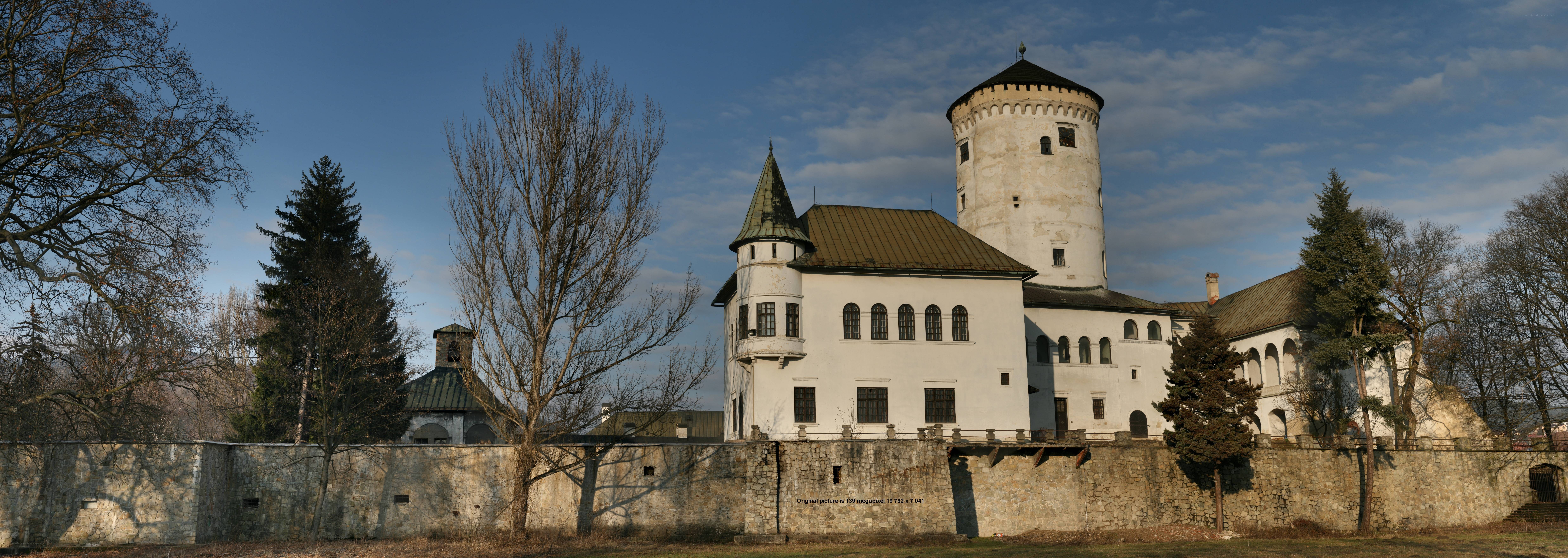 historic castle with stone walls