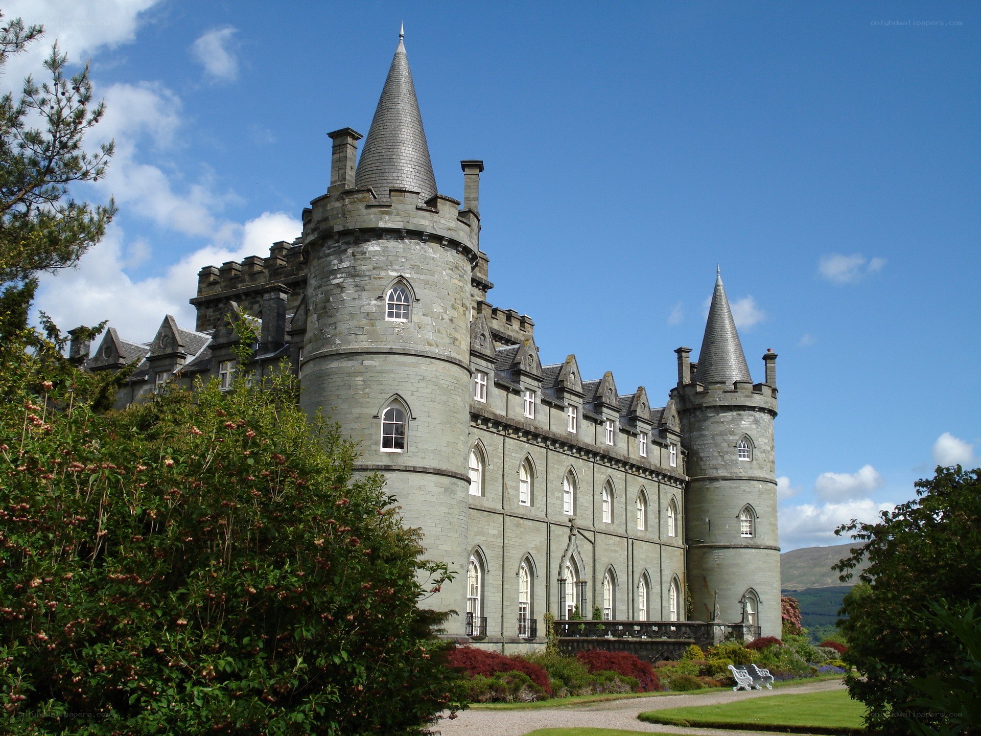 historic castle with turrets