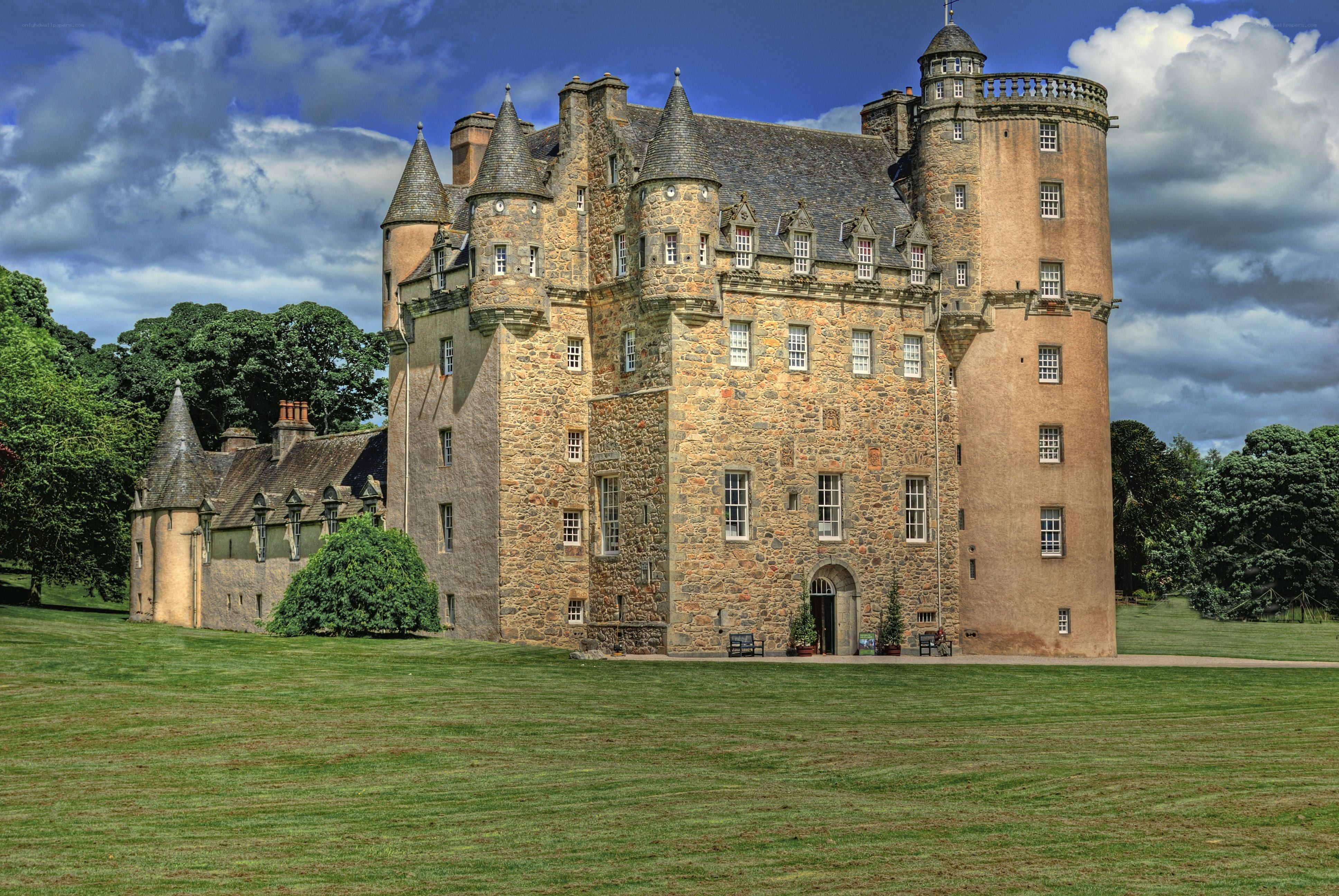 historic castle with turrets