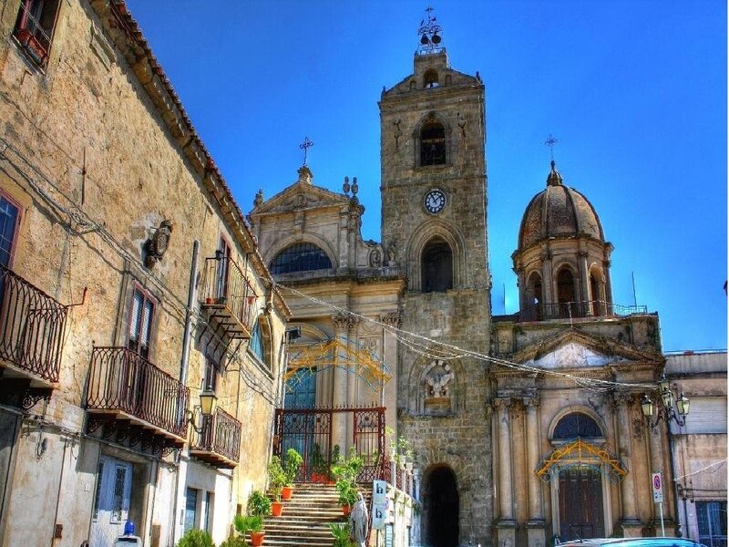 historic church in italian town