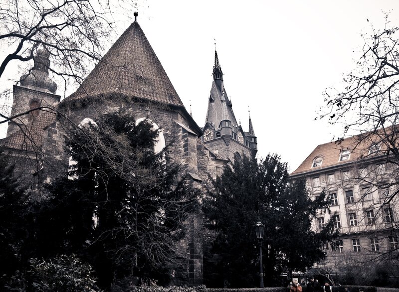 Historic church with spires