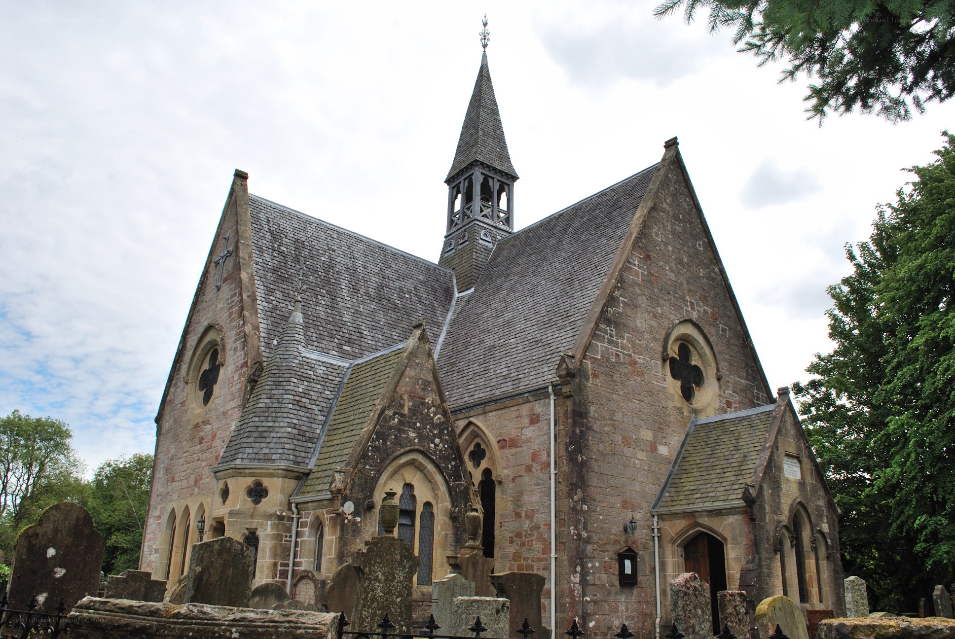 historic church with stone architecture