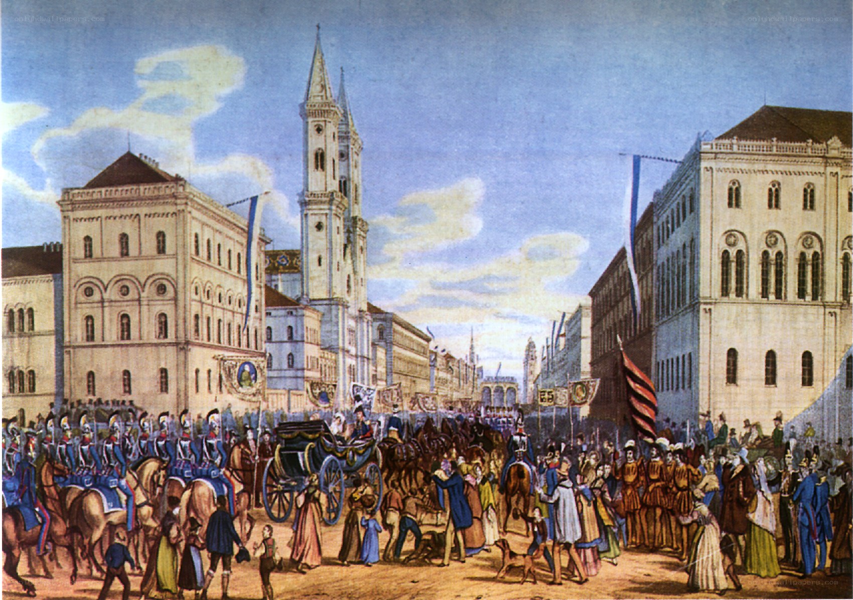 Historic city procession