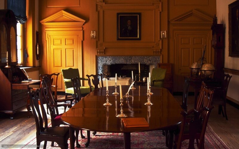 Historic dining room interior