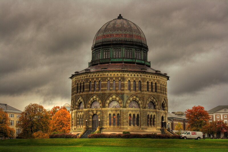 Historic dome building on campus