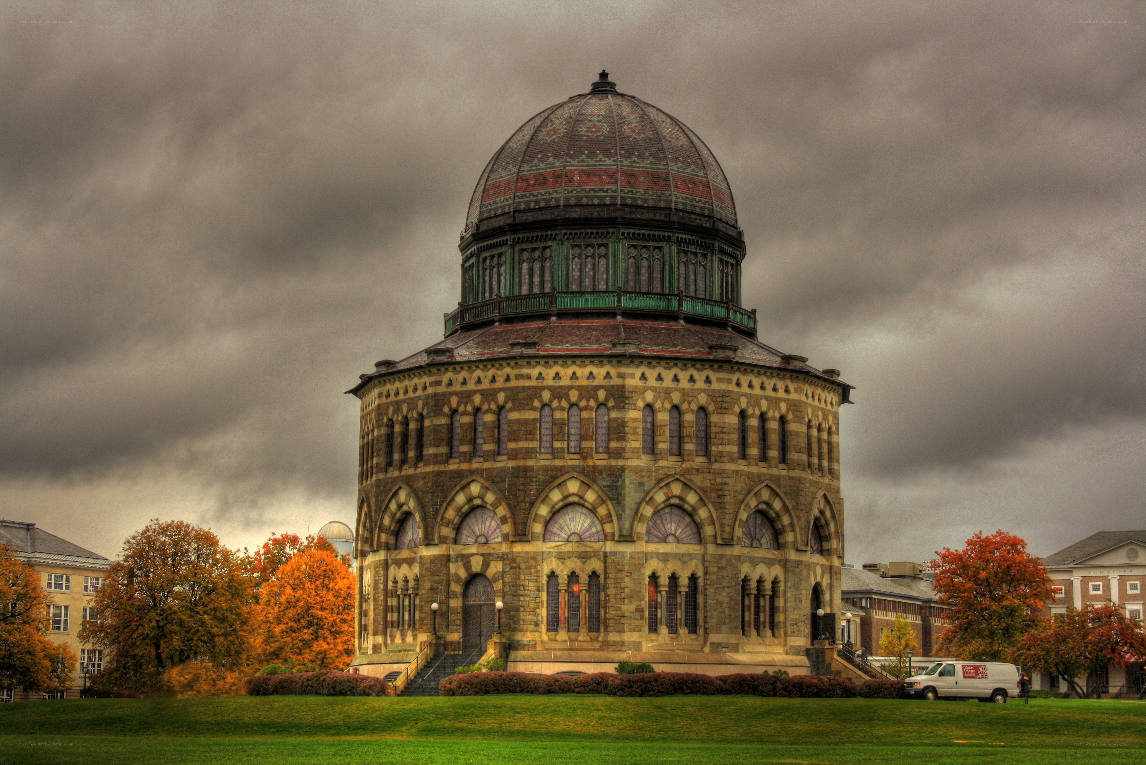 Historic dome building on campus