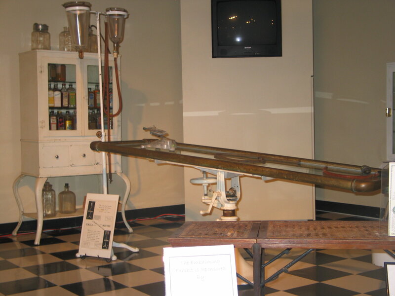 Historic embalming exhibit