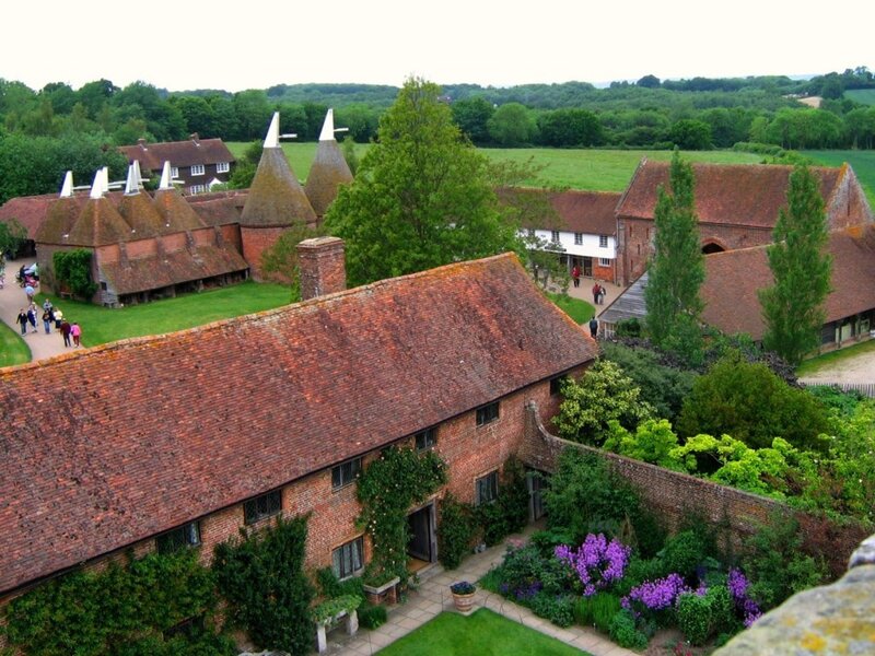 historic farm with oast houses