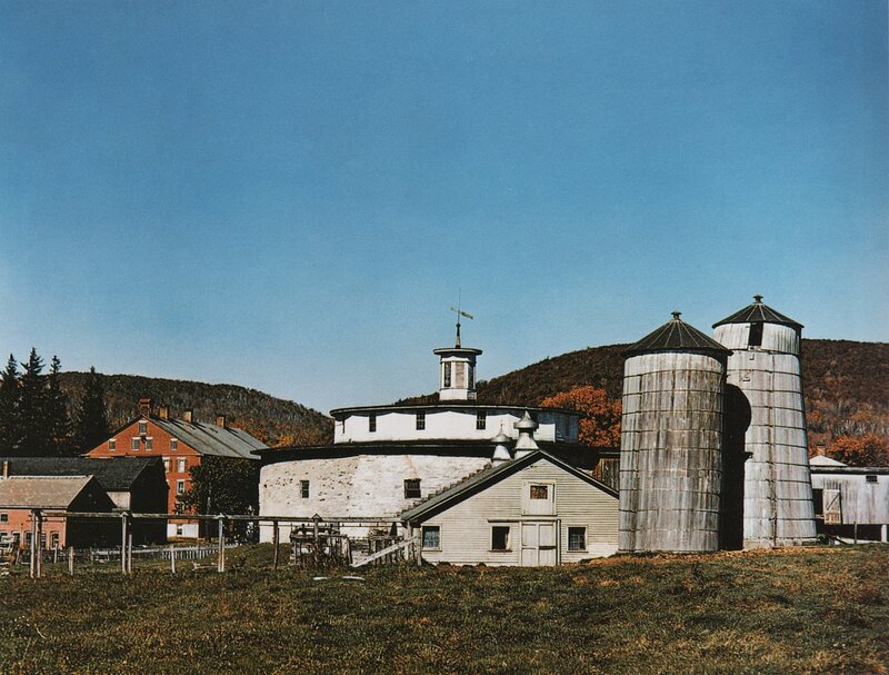 historic farm with silos