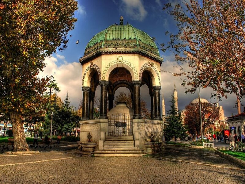 Historic fountain in Istanbul