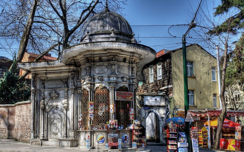 Historic fountain in Istanbul