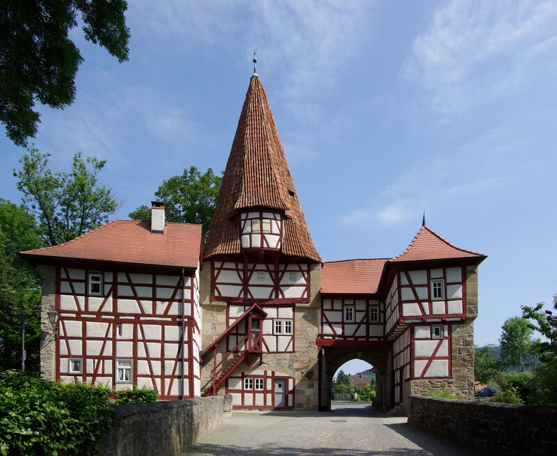 historic gatehouse with tower