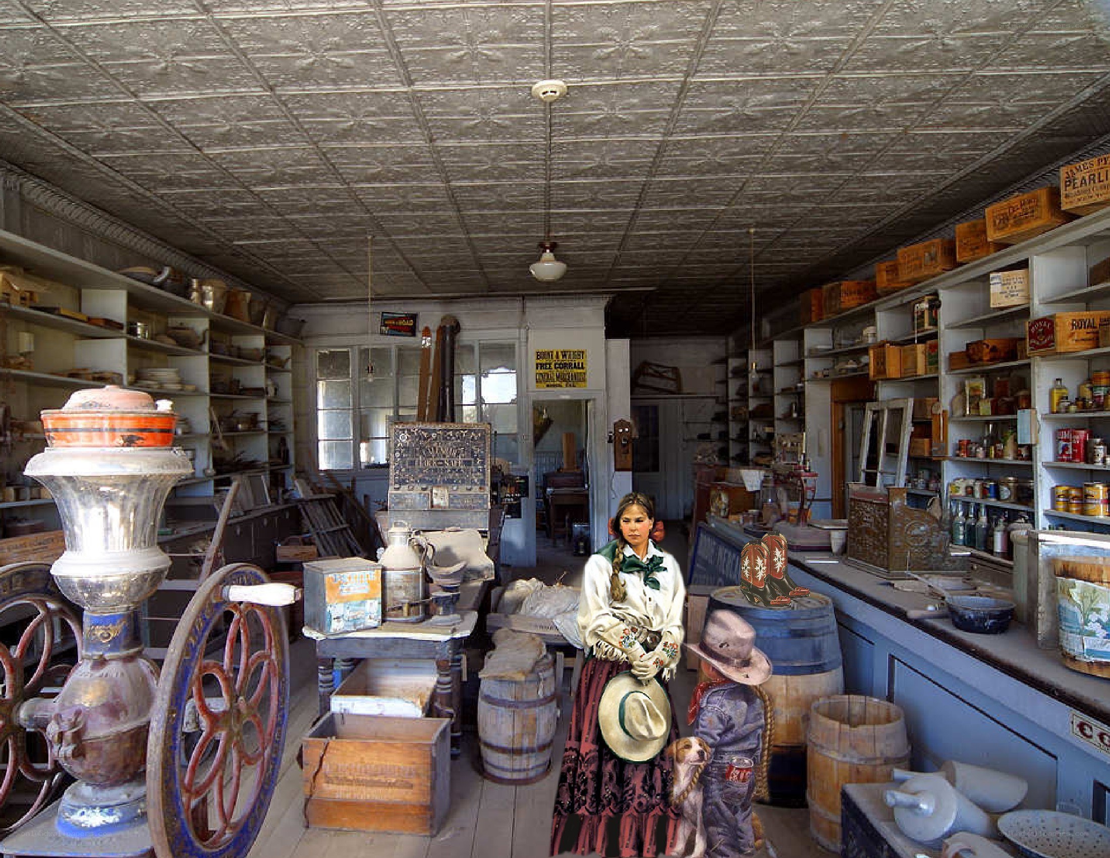 Historic general store interior