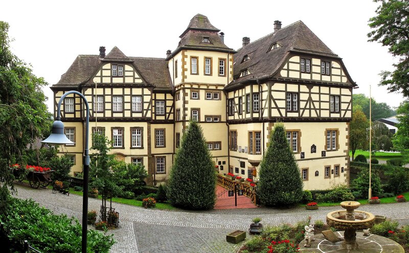 historic half-timbered building