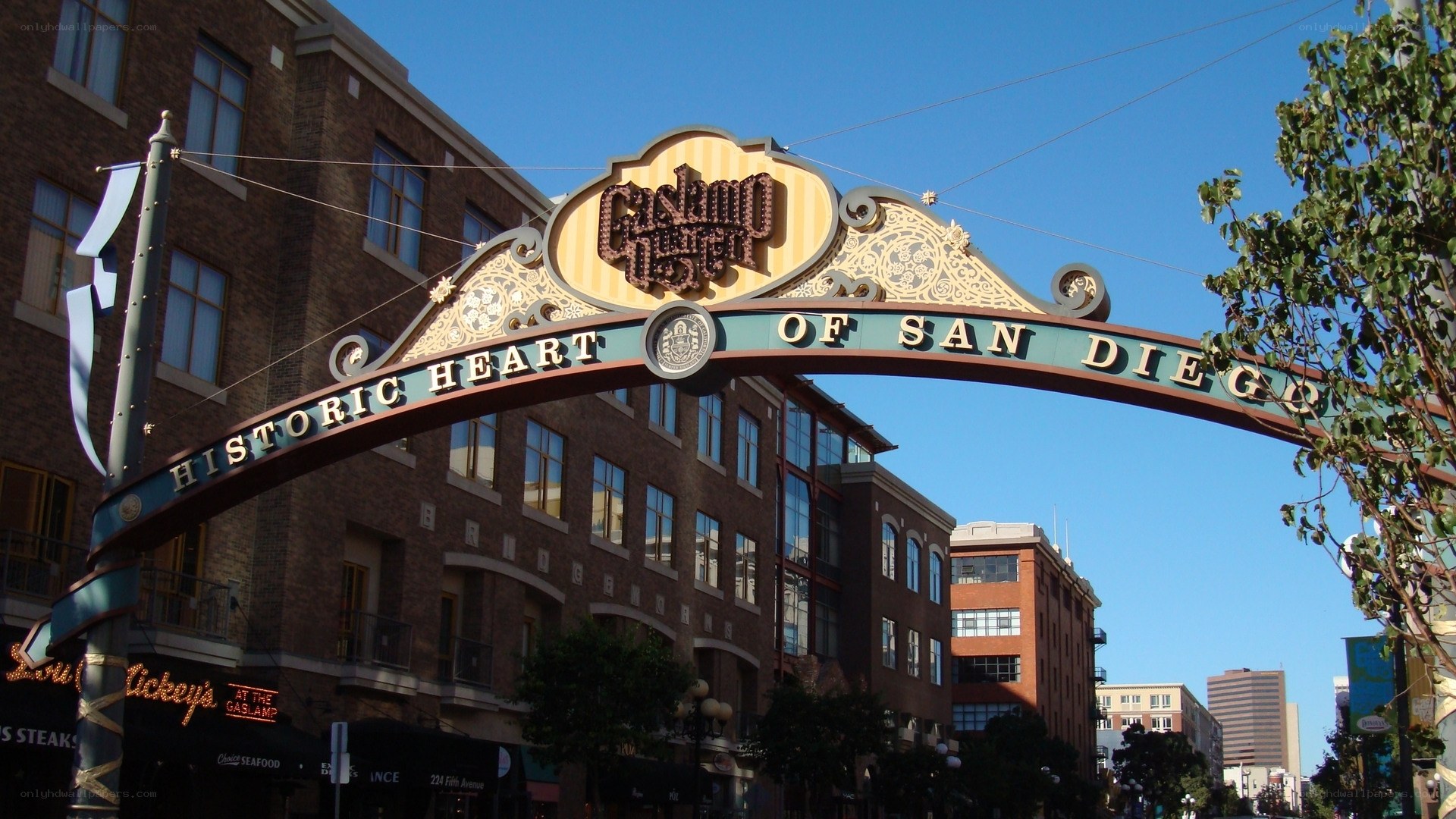 Historic Heart of San Diego arch