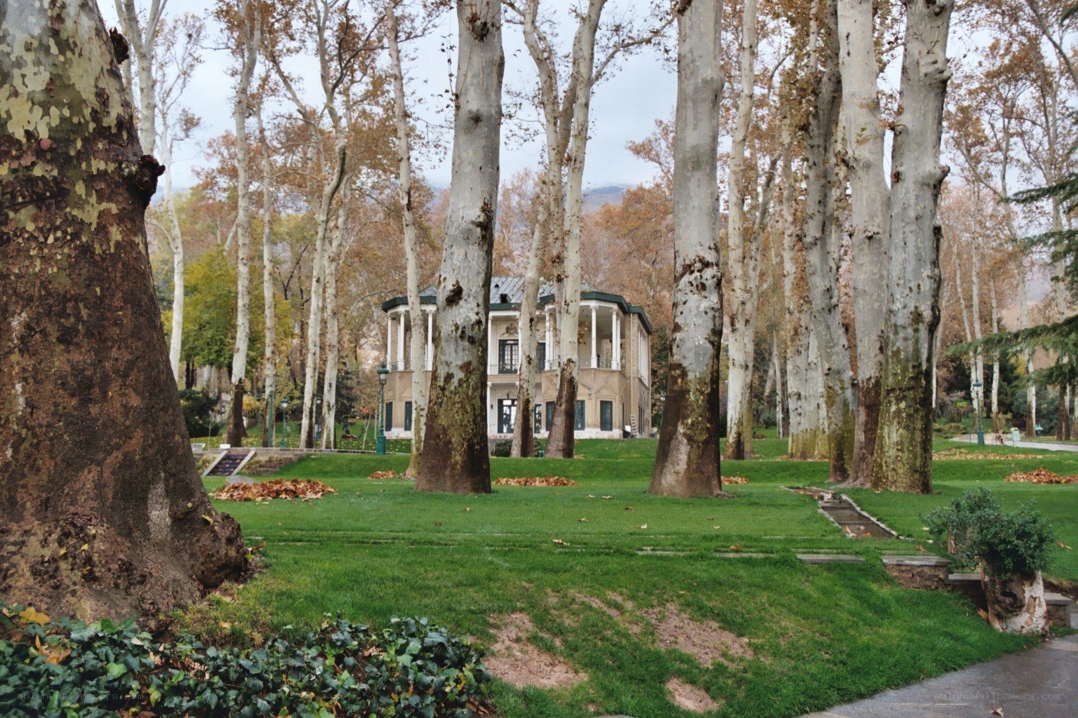 Historic house in a park