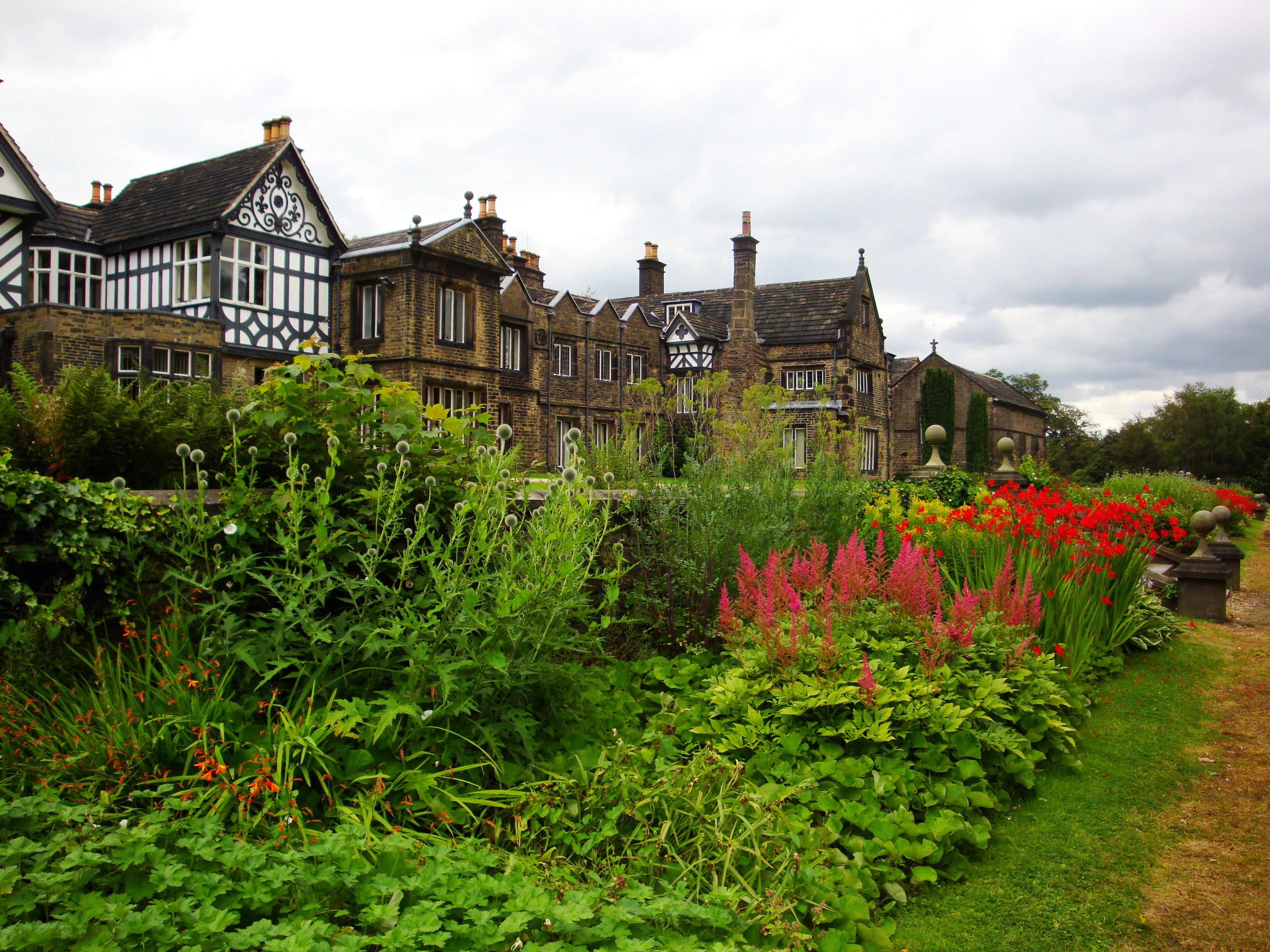 historic house with garden