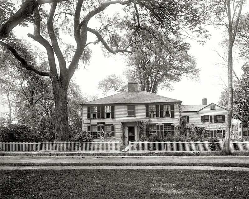 Historic house with picket fence