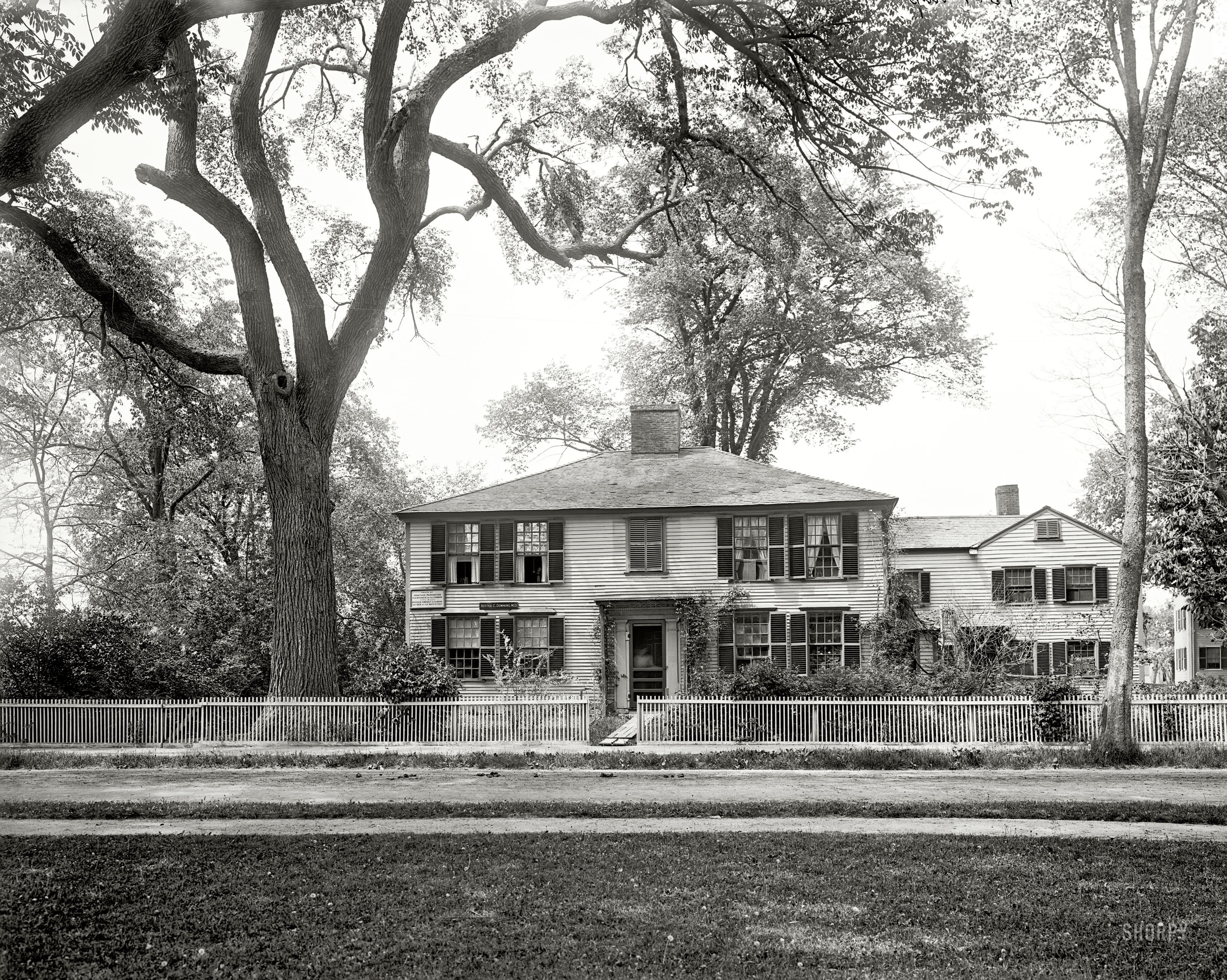 Historic house with picket fence