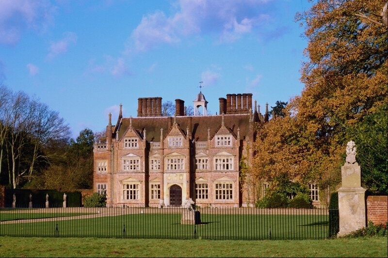 historic manor house in autumn
