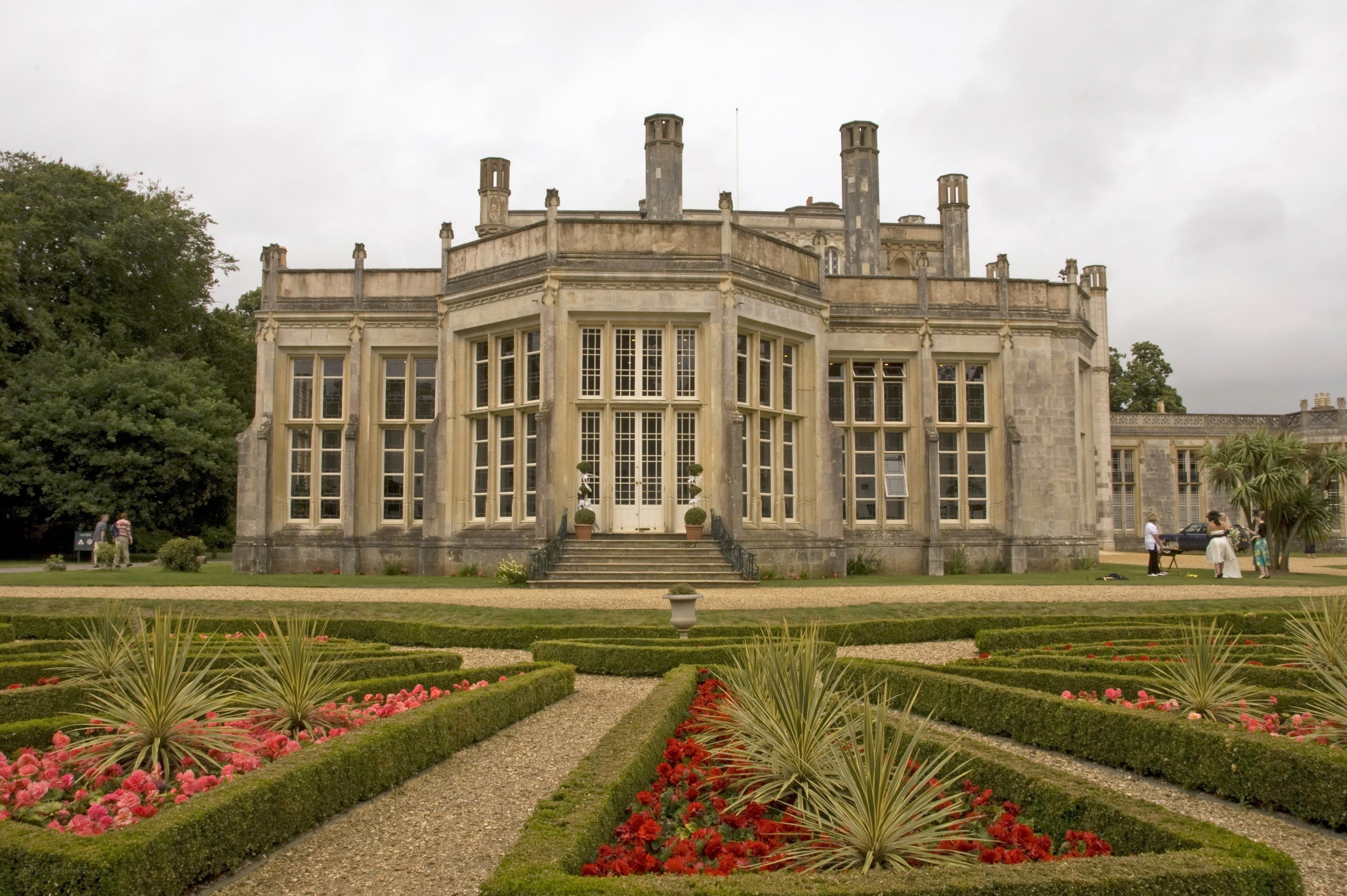Historic mansion with formal gardens
