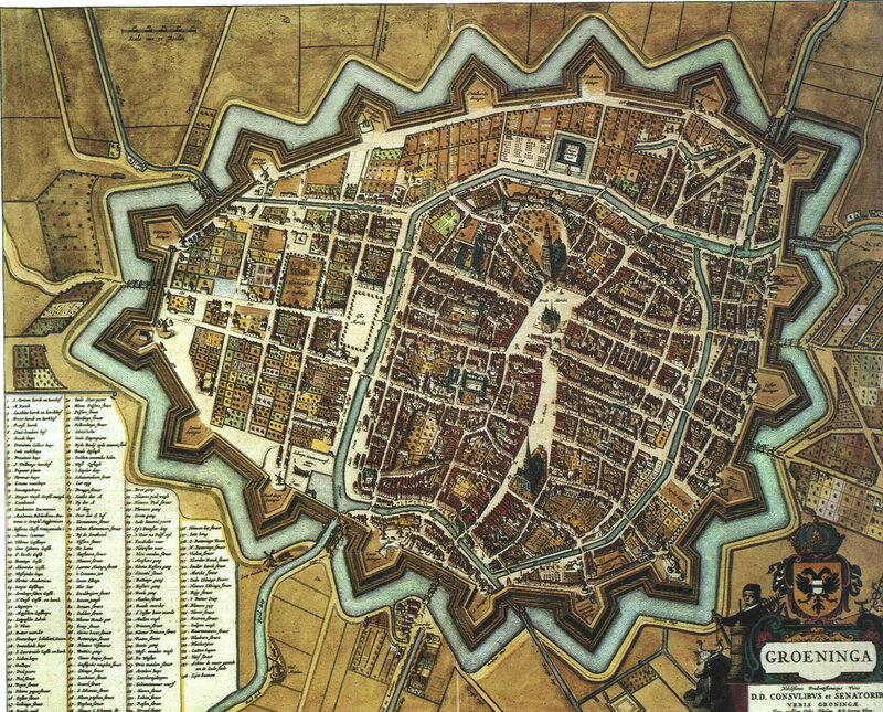 Historic map of Groeninge