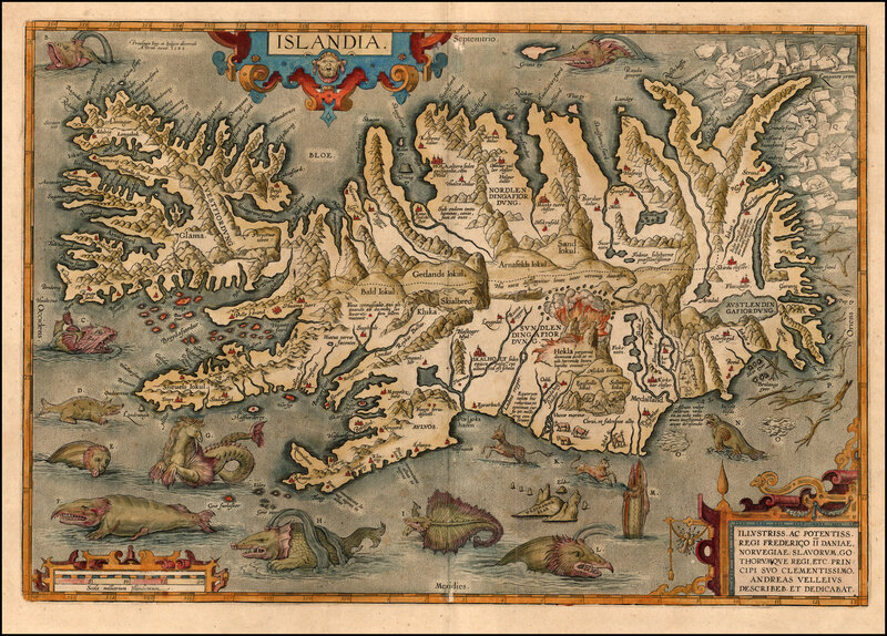 Historic map of Iceland