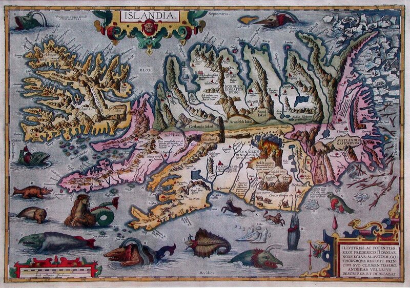 Historic map of Iceland