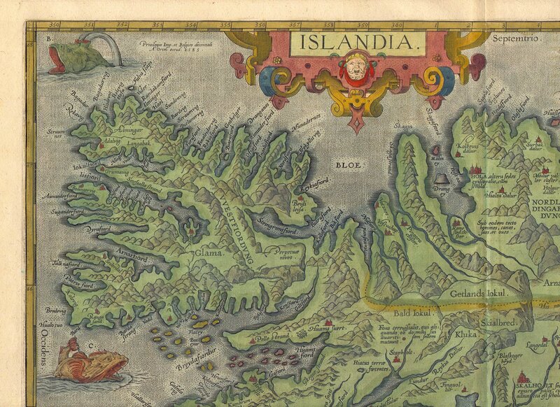 Historic map of Iceland